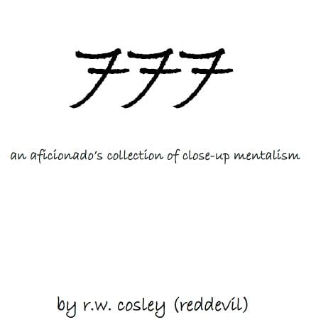 777 – An Aficionado’s Collection of Close-Up Mentalism By RedDevil