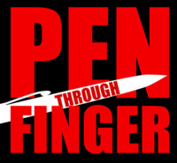 Pen Through Finger by Matthew Johnson